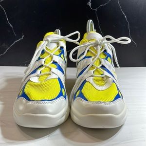 Unbranded Men’s Sneaker White/Yellow sz 9